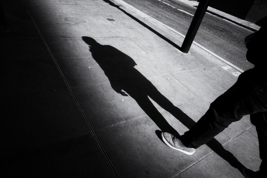 Photo integrating shadow self