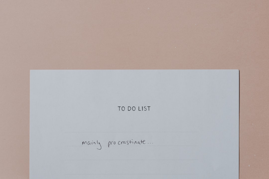 Overcoming Procrastination: The Commitment Ladder