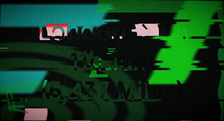 Photo digital reality glitch