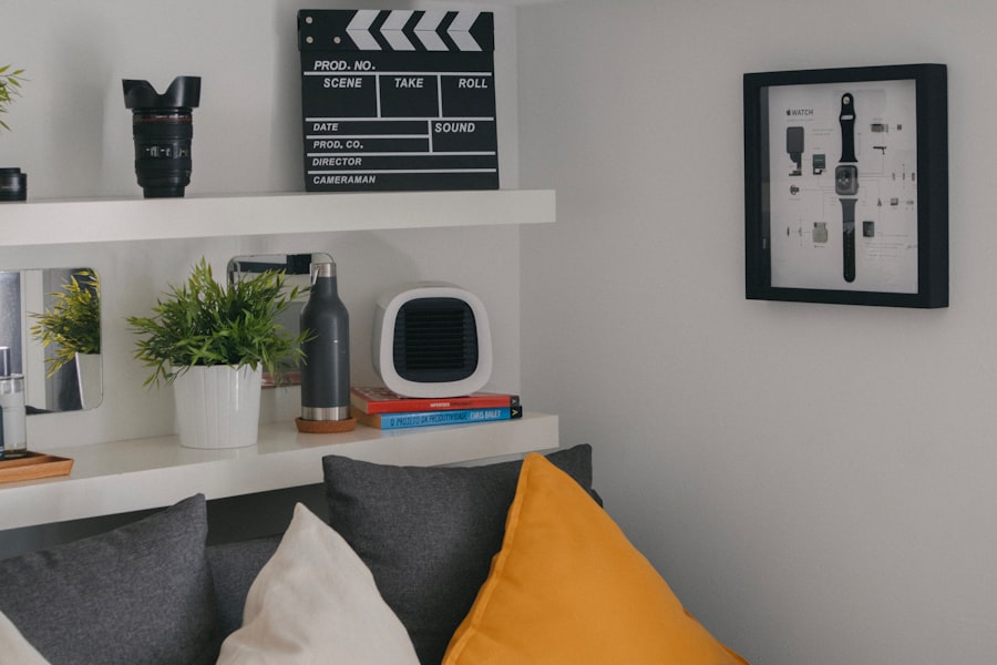 Photo room, movie set