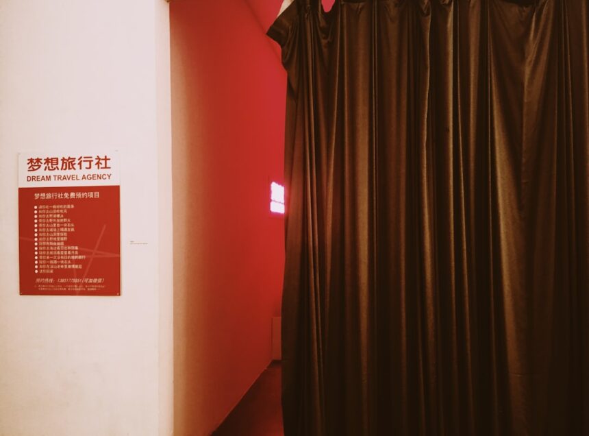 Photo social curtain