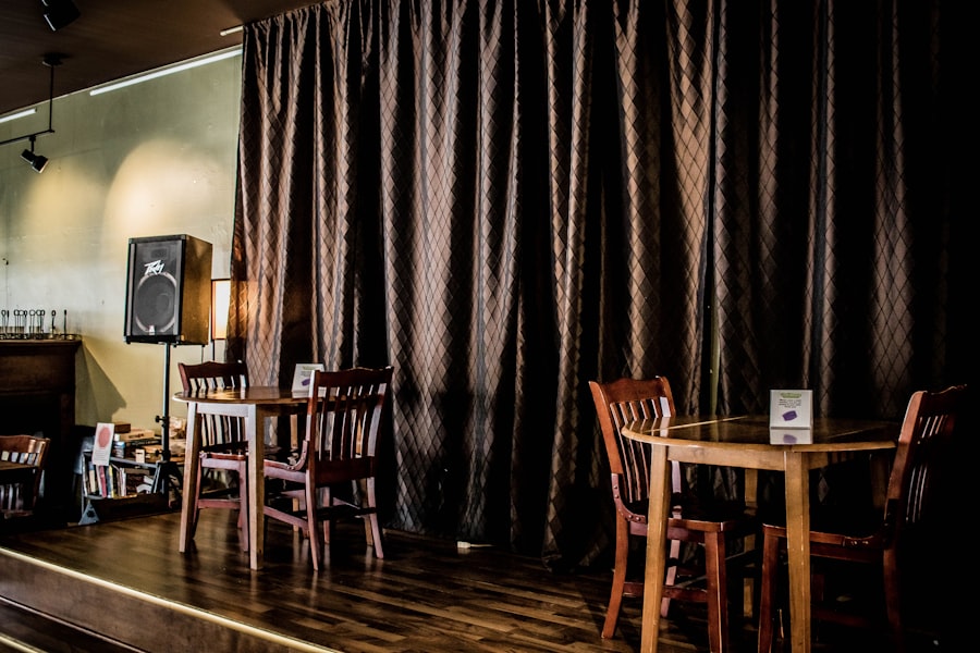 Photo social curtain