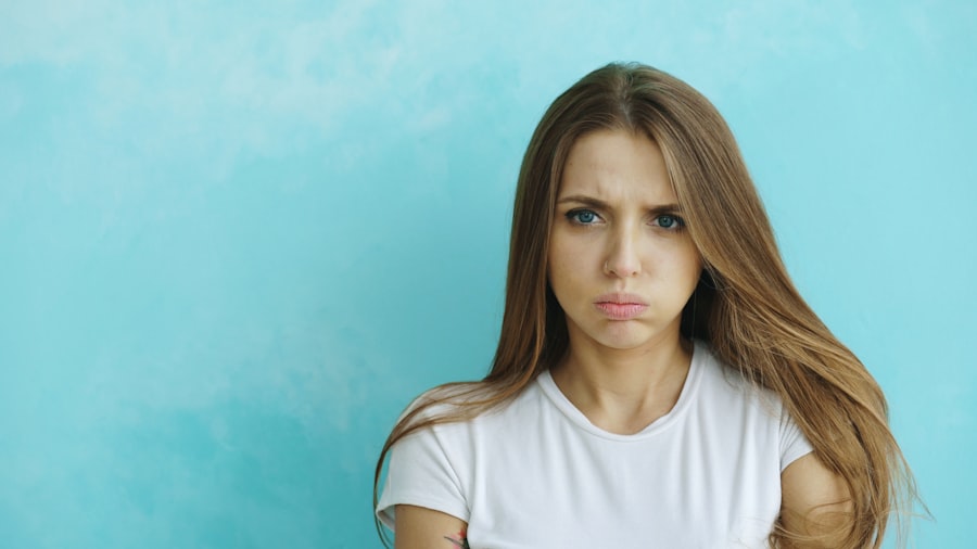 Photo anxious people blame themselves