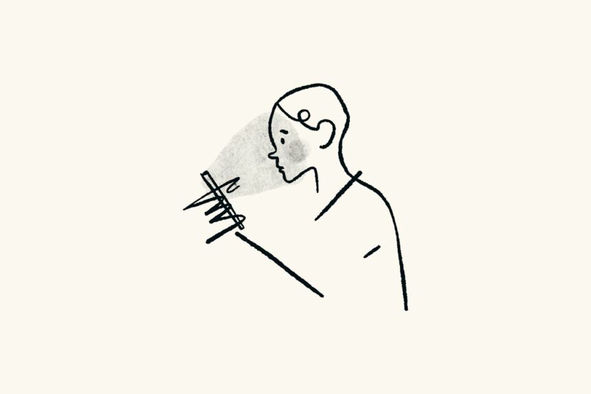 Photo anxiety overthinking concept illustration