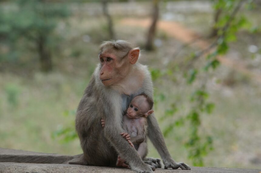 Photo baby monkeys cloth mother preference