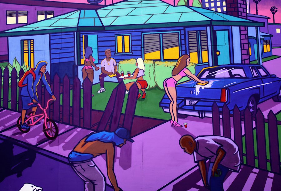 Photo same household different reality concept art